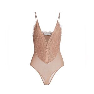 Jonathan Simkhai Gemma bodysuit in Almond — Size Small